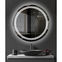 Дзеркало «Кругле Double Lines» LED (відкрите)