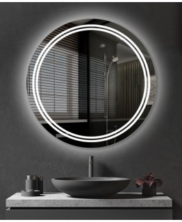 Зеркало «Круглое Double Lines» LED (открытое)