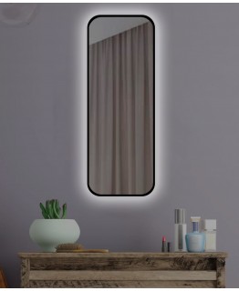 Зеркало «Прямоугольник  LED Ambilight» в черной раме