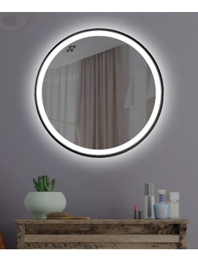 Зеркало «Круглое Circle» в черной раме
