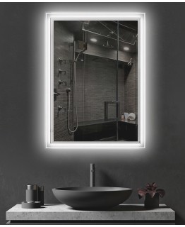 Зеркало «Шайн & Lines»  LED по периметру (открытая)